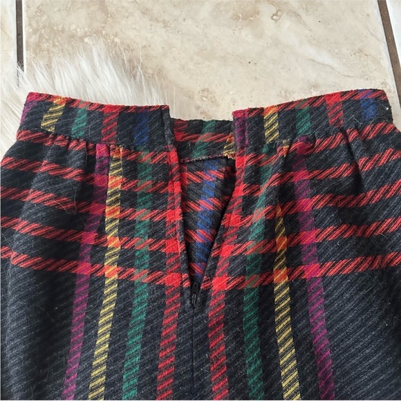 VTG Colorful Plaid Midi Skirt - Picture 3 of 5